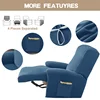 1 Seater Stretch Velvet Recliner Sofa Cover  Armchair Covers Elastic Single Sofa Slipcovers for Living Room Solid Color 4