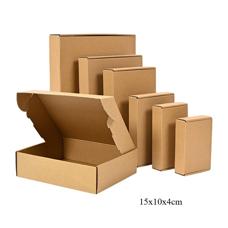 20/10PCS Square Corrugated Mailer Boxes - Cardboard Shipping Boxes for Packing, Mailer Shipping