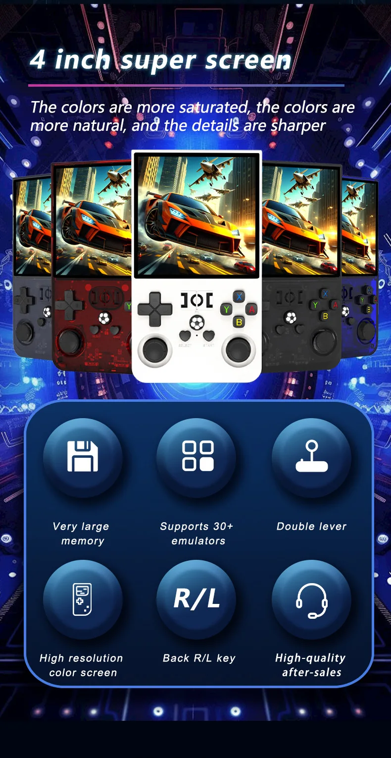 R36max Retro Handheld Games Console With Ips Screen 128gb Storage_voghion.com