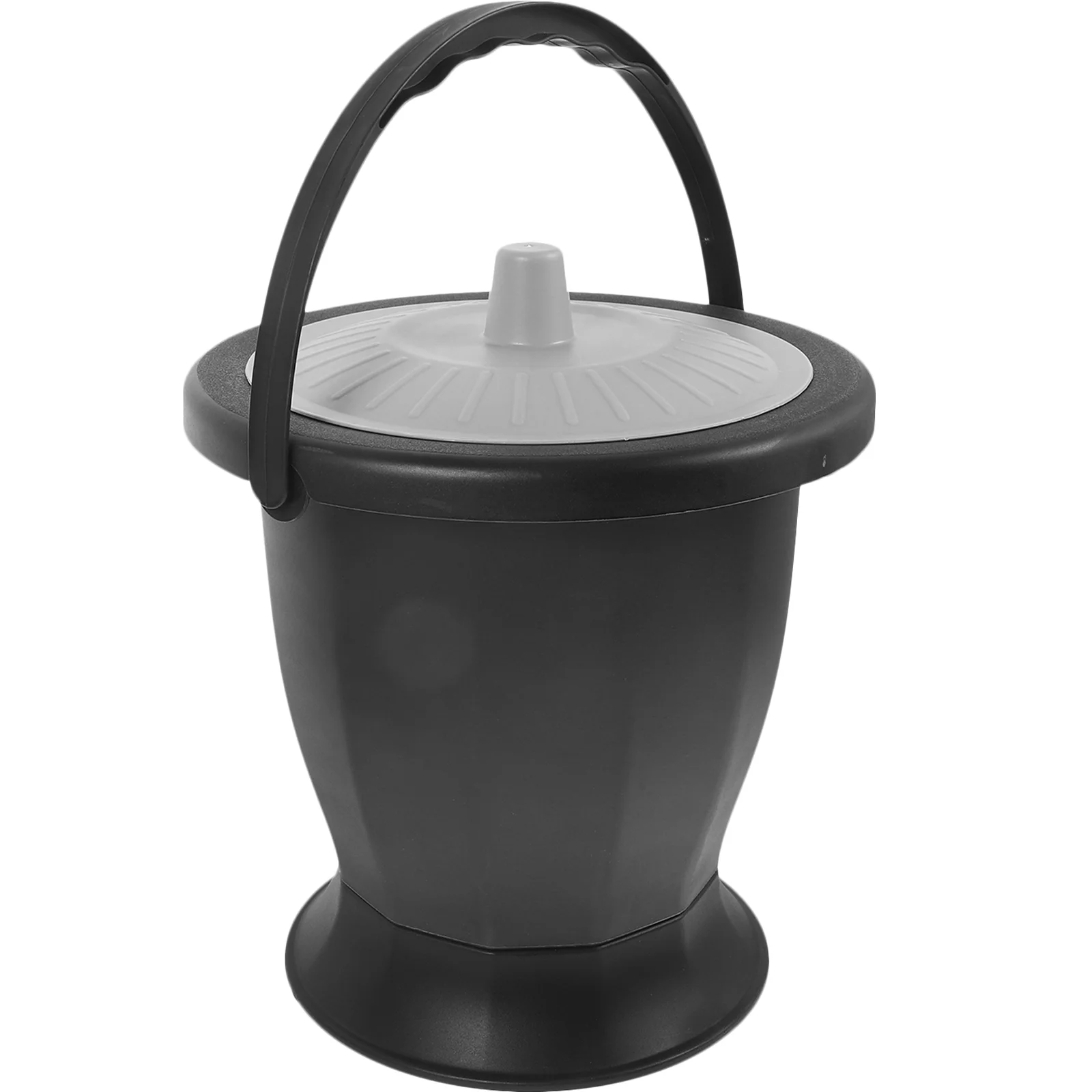 

Toilet Spittoon Plastic Spittoon for Elderly Portable Bucket Plastic Chamber Night with Handle Lid Aldult Urinal