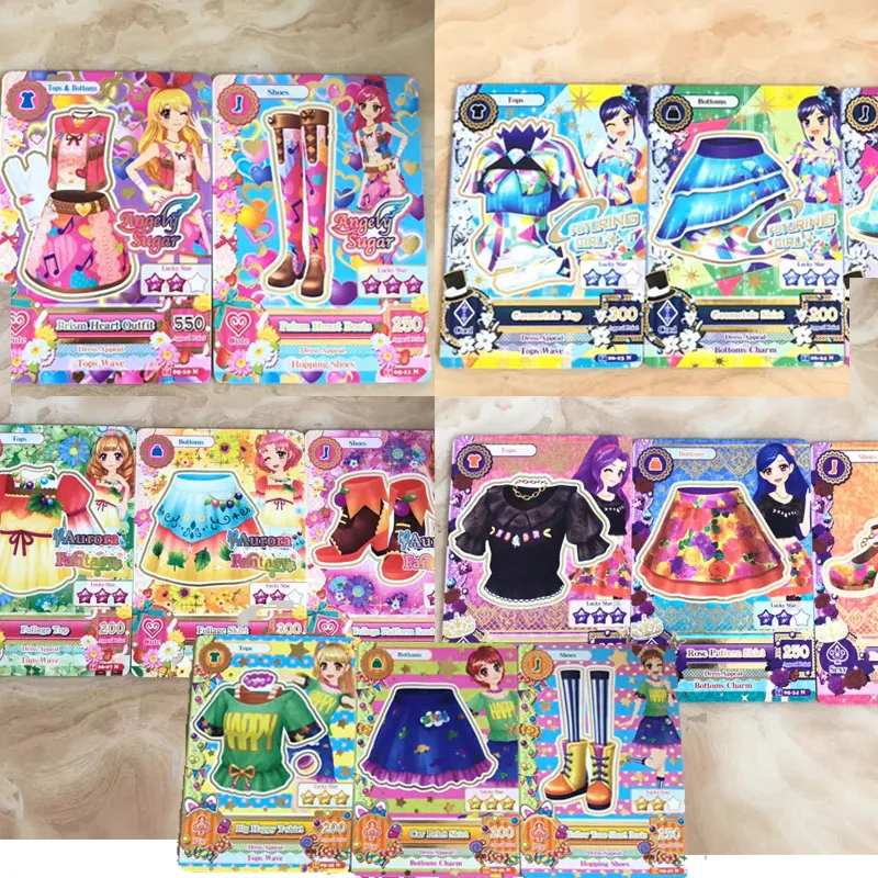 

Aikatsu Out of Print Second Card Girl Anime Cartoon Figure Collect Game Cosplay Props Ornaments 4.5.6 N Hoshimiya Birthday Gift