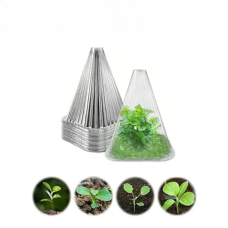 Set of 20 Reusable Windproof and Antifreeze Seedling Covers for Garden Plant Protection