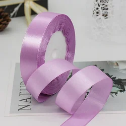 Satin Ribbon Roll for Home Decor, Wedding, and Gift Wrapping - 22 Meters (Pink purple)