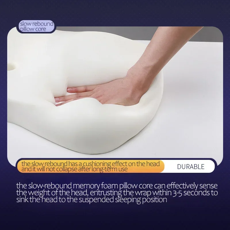 Memory Foam Bedding Pillow Shaped Ergonomic Cervical Pillow Sleeping Comfortable Neck Protection Butterfly Memory Foam Pillow 2