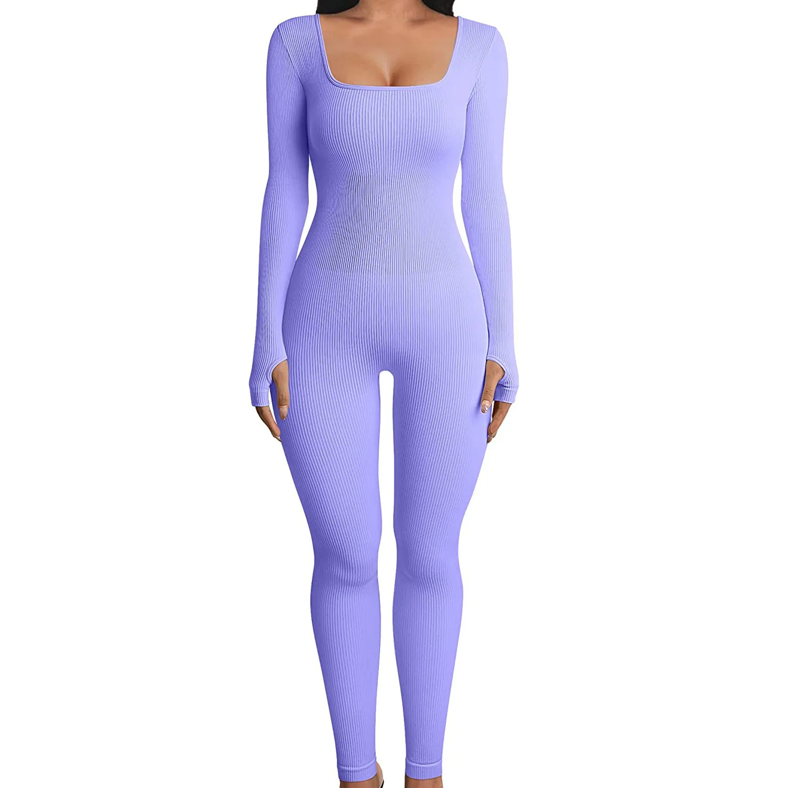 thumbnail image 1 of Body elegante de manga corta con cuello cuadrado para mujer, body ajustado liso, ropa interior básica que combina con todo, camiseta informal, Top Sexy de oficina para mujer, 1 of 5