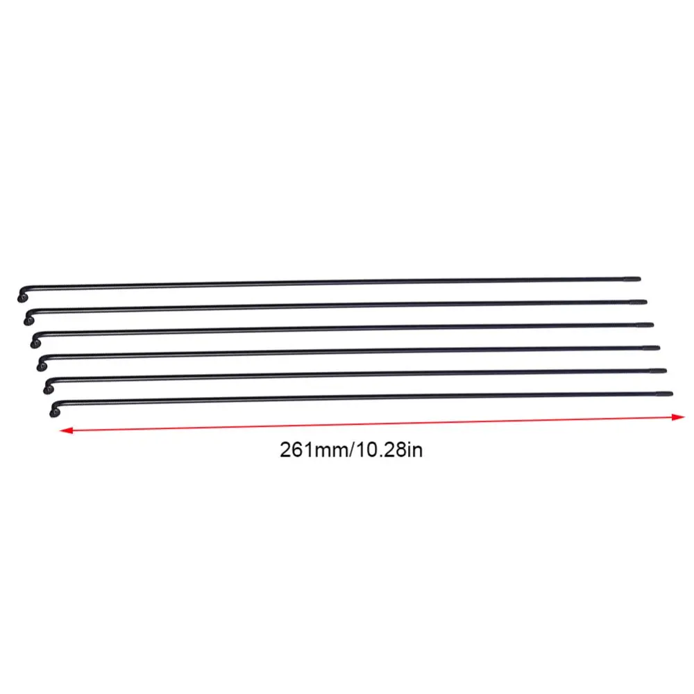 36개 259mm/261mm 자전거 스포크(니플 포함) 설치가 용이한 산악 자전거 스포크 강철 고강도 자전거 휠 스포키