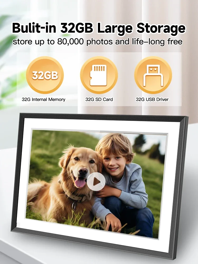 Frameo 10.1" WiFi Digital Photo Frame with 32GB Storage 4