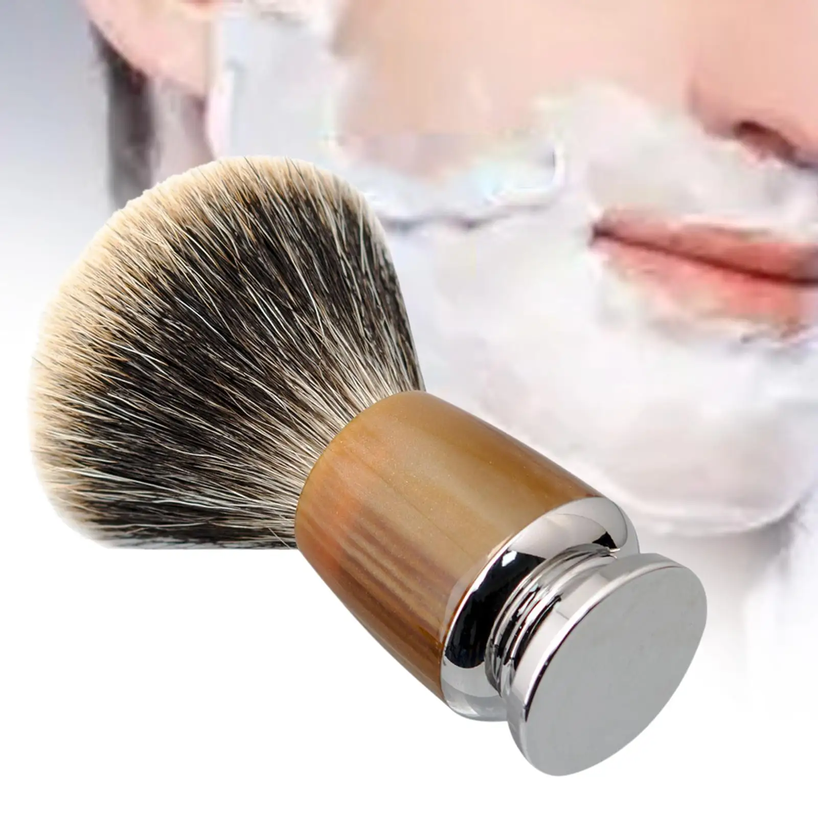 Shaving Brush for Men Shave Brush Rich Lather Handmade Wet Shave Hair Shaving Brush Facial Beard Cleaning Luxury Shave Accessory