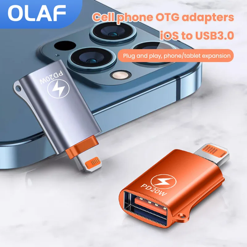 Рисунок 2 - Адаптер Olaf OTG для iOS Lightning штекер-USB 3
