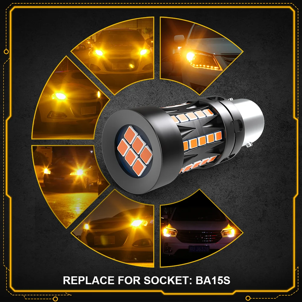 2x LED T20 7440 WY21W W21W LED Canbus ���� ���� ������ �÷��� ���� ���õ� BAU15S BA15S 1156 PY21W P21W LED �ڵ��� ���� ������