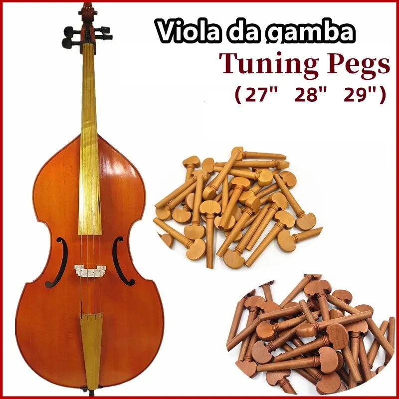 7pcs professional Viola da gamba Tuning Pegs 27&lsquo;&rsquo; 28&lsquo;&rsquo; 29&lsquo;&rsquo; Jujube wood boxwood Parts Accessories Fittings