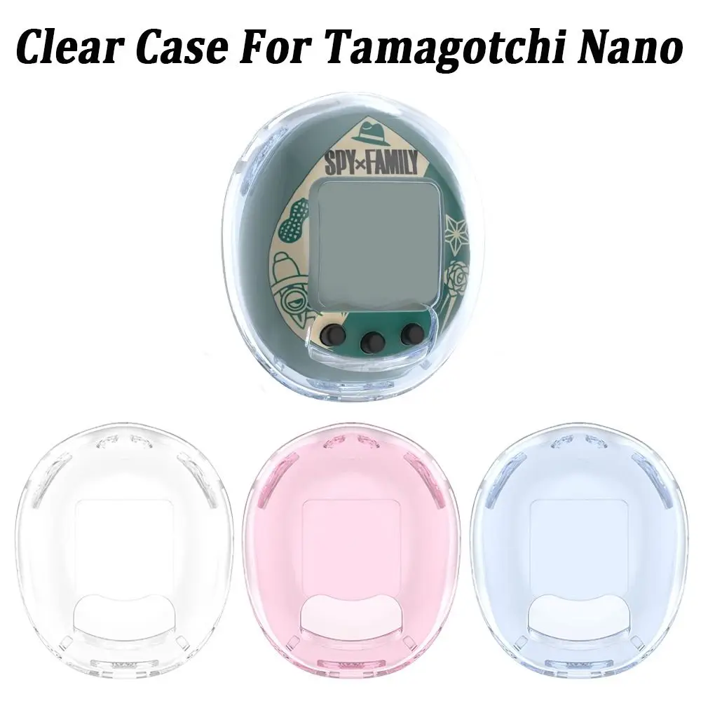 Transparent Protective Case Dustproof Anti-Scratch Hard Shell Full Coverage Crystal PC Clear Cover for Tamagotchi Nano