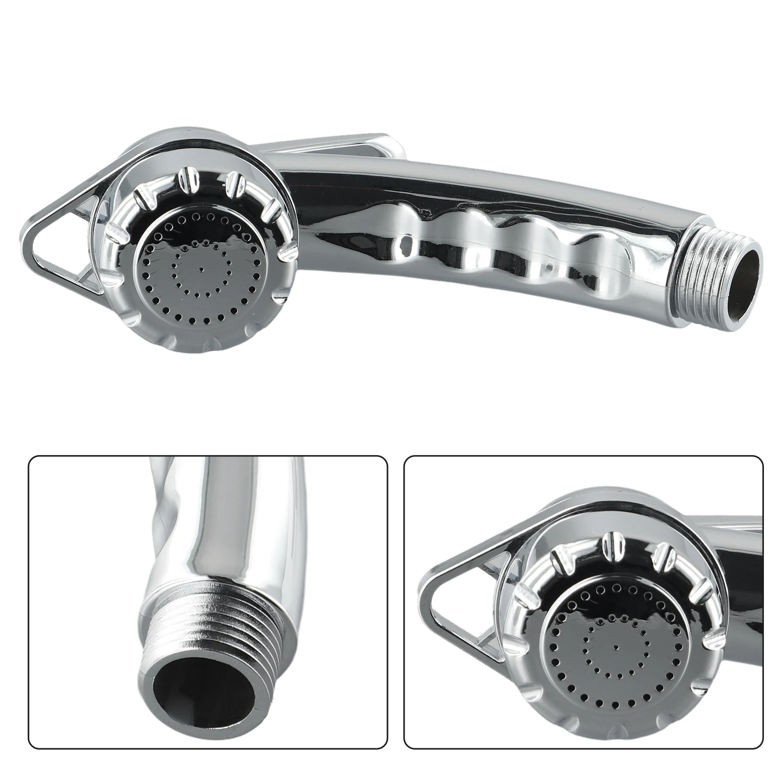 Bath Showerhead Handheld Toilet Spray Gun Adjustable Shower Bidet Pressurized Shower Toilet Small Nozzle Self Cleaning ABS Handheld Bidet Faucet Bathroom Head