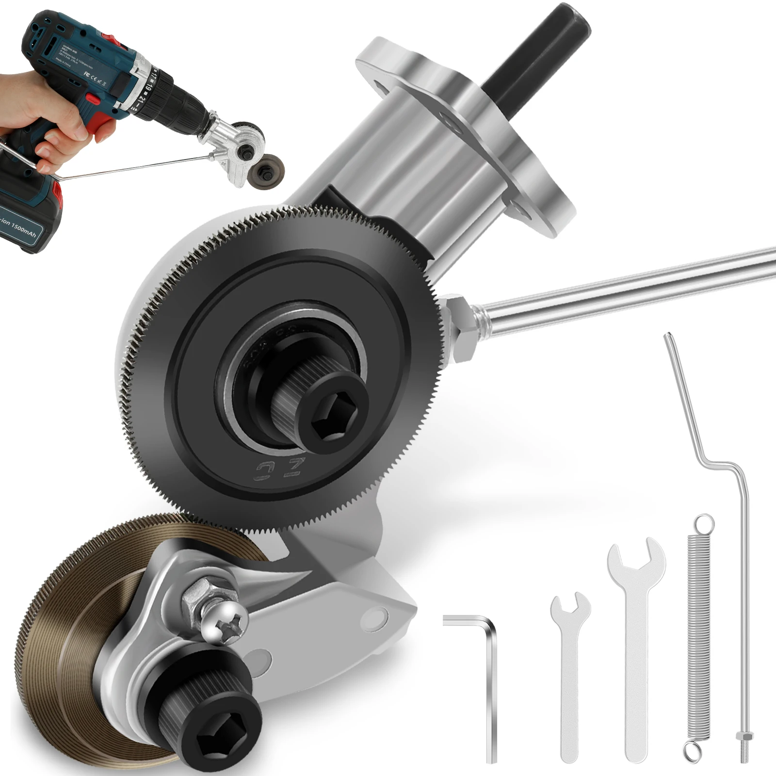 

Electric Drill Shearing Machine Metal Electric Drill Plate Cutter Portable Nibbler Drill Attachment Universal Electric Drill