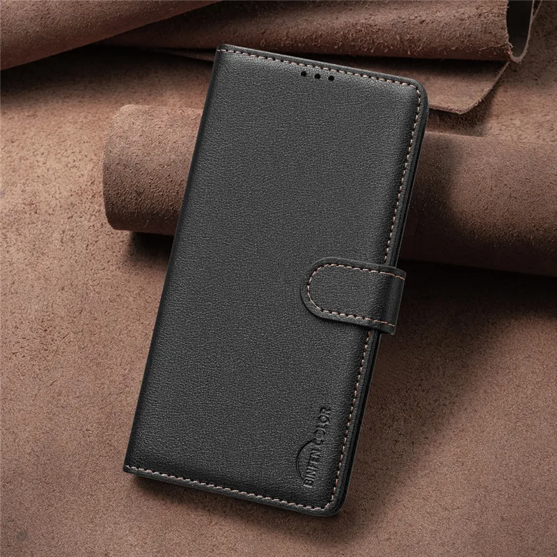 Wallet Flip Anti-Theft Leather Case with RFID Blocking Protective Cover