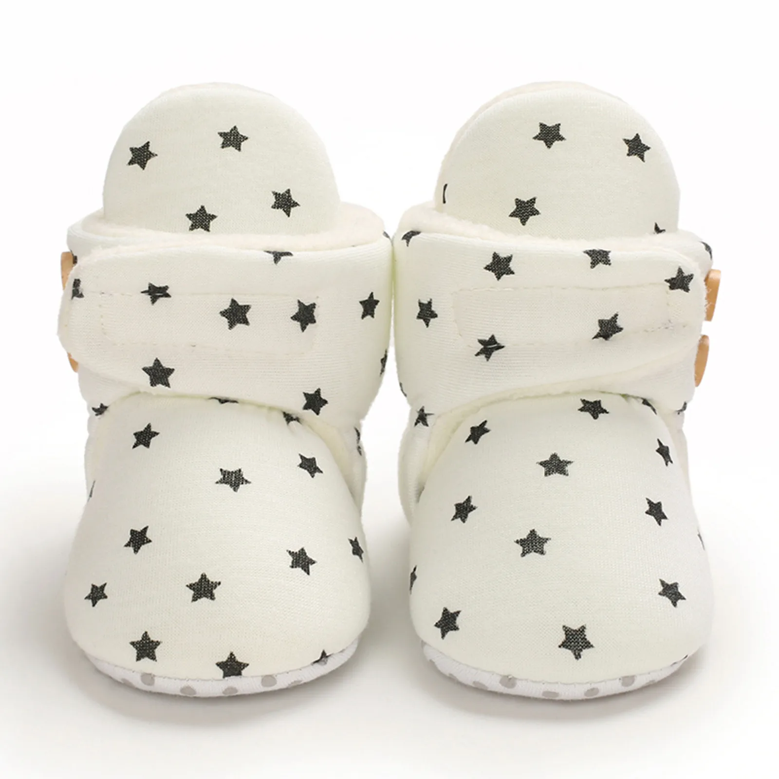 

New Newborn Baby Shoes Boy Girl Toddler First Walkers Booties Cotton Soft Anti-slip Hook Loop Warm Infant Crib Shoes Autumn