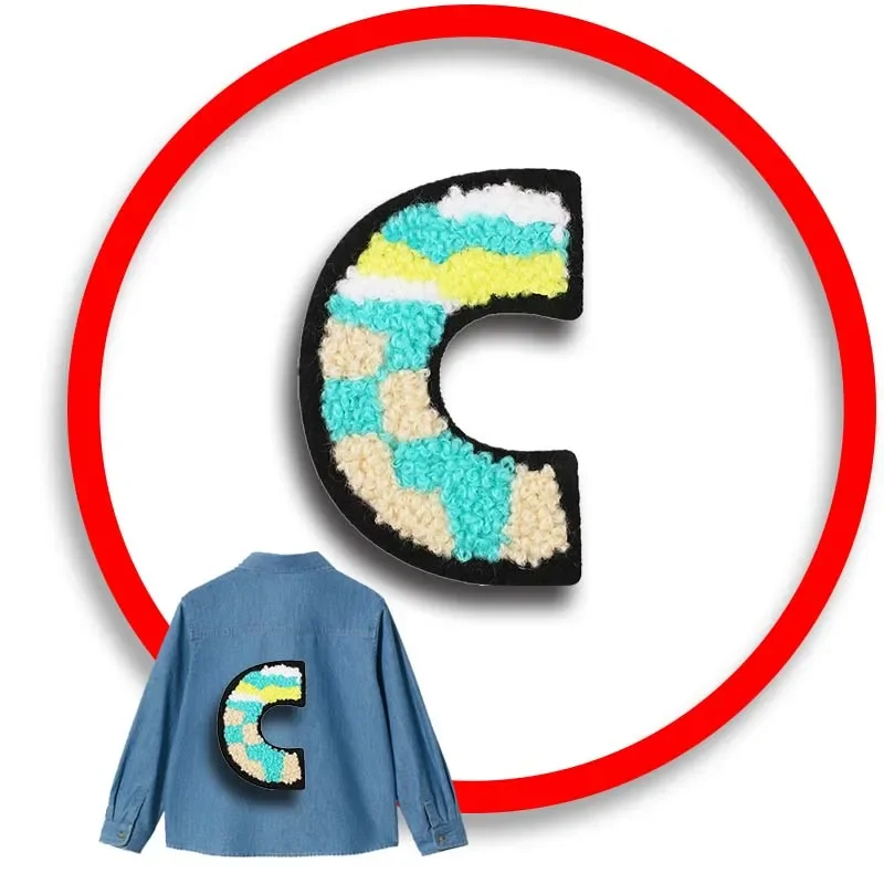 

Hot Sale 1pcs Letter Patch Stickers Iron On Patches for Clothing Sewing Embroidery Fusible Applique Badge Decoration Stripes