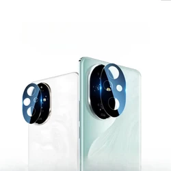 Enhanced 3D Camera Lens Cover with Tempered Glass Protector Lens Ring Film - 2PCS (For Honor 200)