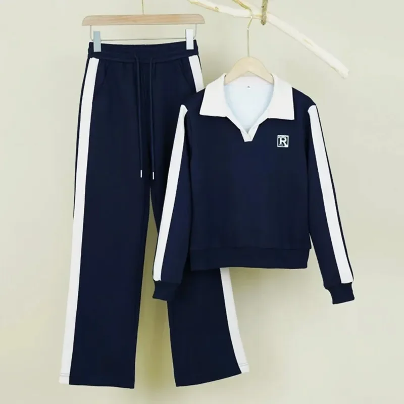 2024 autumn and winter new fashionable temperament slimming loose casual age reducing sportswear two-piece set - Image 6