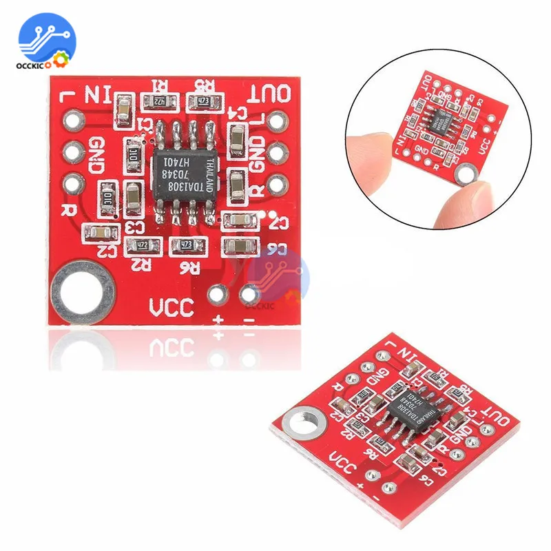 Audio Amplifier Board Mini TDA1308 Headphone Amplifier Board Audio Preamplifier 3V-6V Class A Class B Stereo Sound Board Low Power AMP