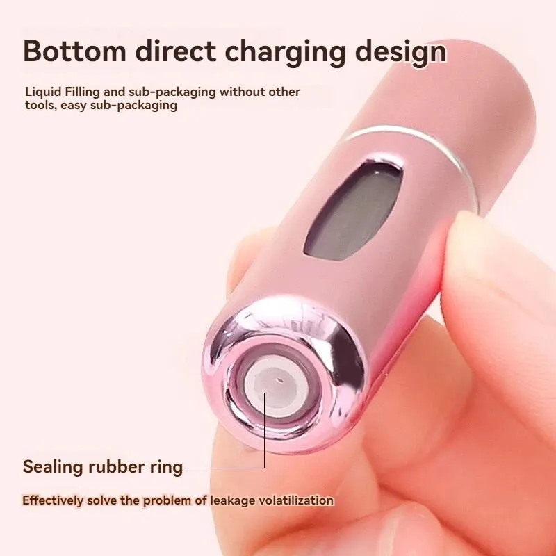 3pcs Perfume Bottle 5ml Rotating Perfume Dispenser Visualization Design Compact Fashion Portable Spray