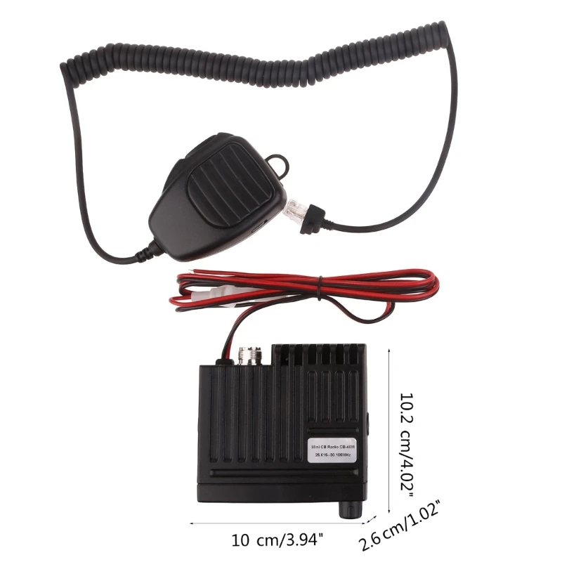 Dropship 25.615--30.105MHz 4W/8W Amateur Compact Mini Mobile Radio Transceiver Reliable CitizensBand Radio Communication Tool