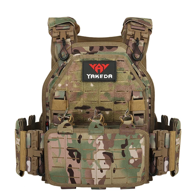 YAKEDA ヤケダ　プレートキャリア　プレキャリ　 サバゲー　装備 KTactical］タクティカルプレートキャリアキット - ミリタリー