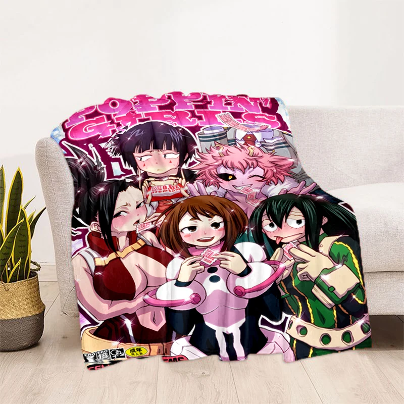 

My Hero Anime Soft Plush Sofa Bed Throwing Cartoon Picnic Thin Blankets Modern Flannel Blanket Cover Gedruckt Bettdecke Geschenk