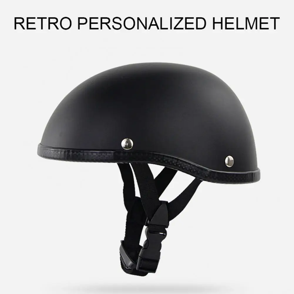 

Safe Bicycle Helmet Safety ABS Matte Black Motorcycle Helmet Comfortable Lining Safe Helmet for Cruiser
