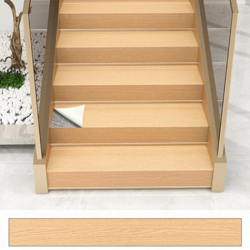 thumbnail image 2 of HONMEET Stair Nosing:Self Adhesive Stair Edge Protector Stair Edging Stair Edge Trim Non Slip Exterior Stair Treads Indoor Staircases 1 Roll 39 3 Len 2 of 11