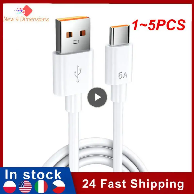 1 ~ 5Pcs 1M 1.5M 2M Cavo Usb C 5A Cavo Usb Di Tipo C Supercharge Per P20 5A Cavo Di Ricarica Rapida A Ricarica Rapida Per Honor V10