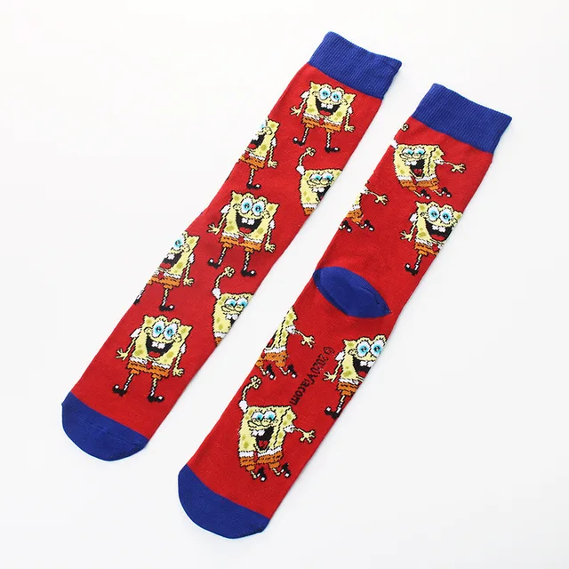 SpongeBob Squidward Tentacles Patrick Star Crab boss Plankton  cartoon Adult tube socks Cosplay Children Christmas Gifts sock 24