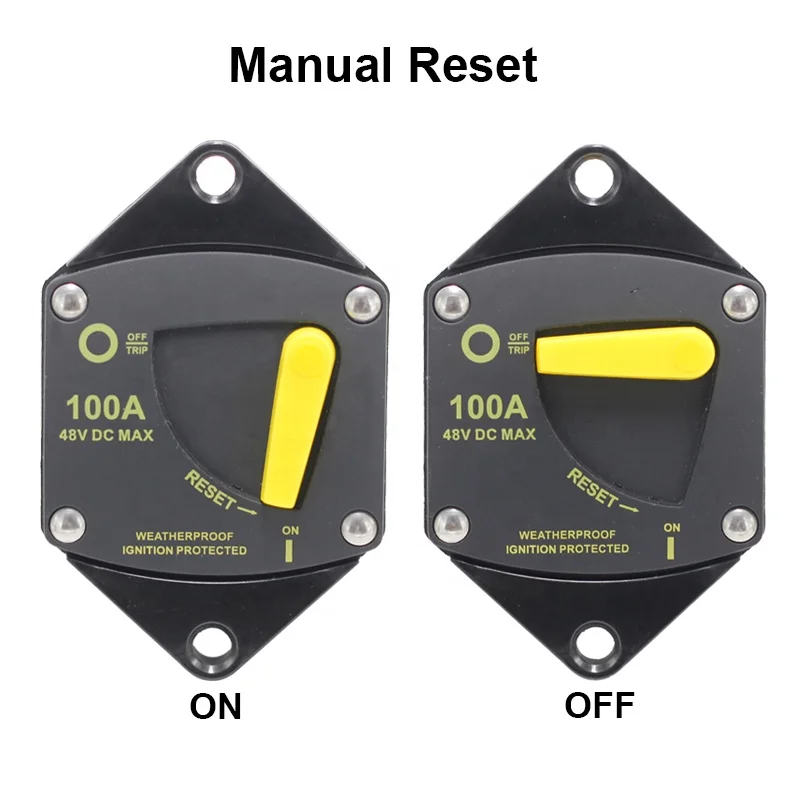 50A 60A 100A 150A 200A 300A 48V DC surface mount solar system audio recovery fuse circuit breaker circuit breaker solar circuit breaker