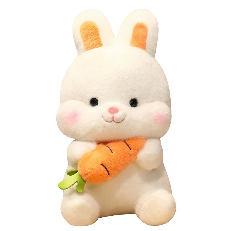 Kawaii Carrot Rabbit Plush Toys Adorable Bunny Dolls Stuffed Pillow Soft Animal Cushion Girls Kids Birthday Christmas Gifts