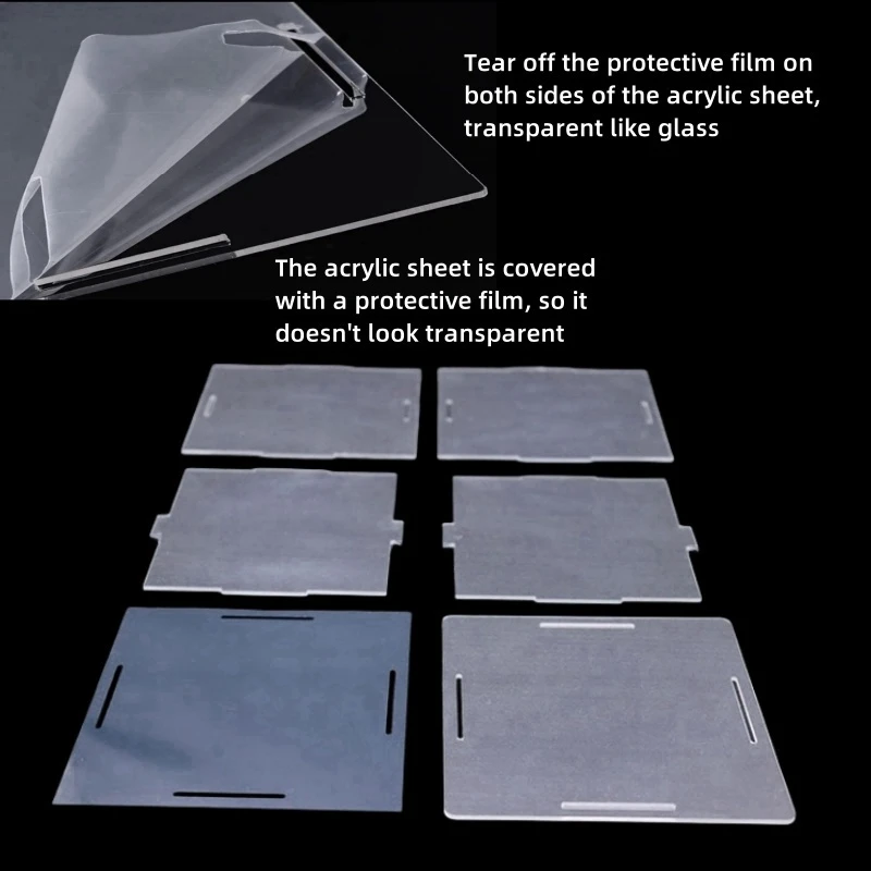 투명 아크릴 쇼케이스 디스플레이 케이스 스탠드, 액션 피규어, 장난감, 수집품 모델용 대형 방진 보호 상자, 8 사이즈