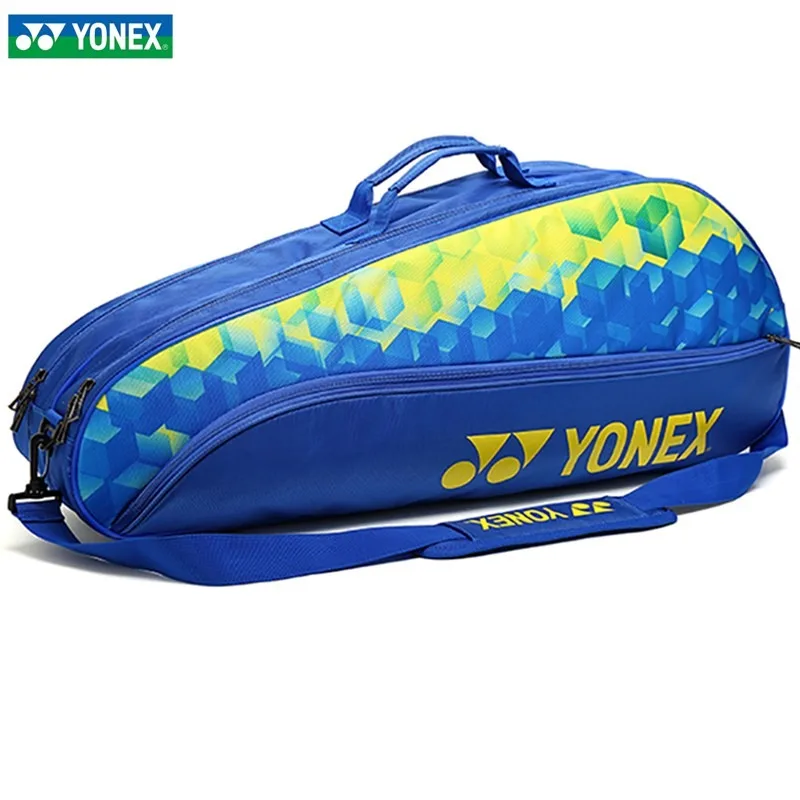 YONEX nowy duży torba do badmintona na ramię 3-strzałowy przenośny męski i damski sportowy torba tenisowa torebka wysokiej jakości i wytrzymała