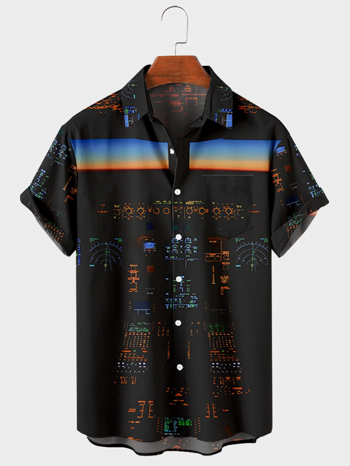 Men's Shirts Short Sleeves | Men's Clothing | Printed Shirt