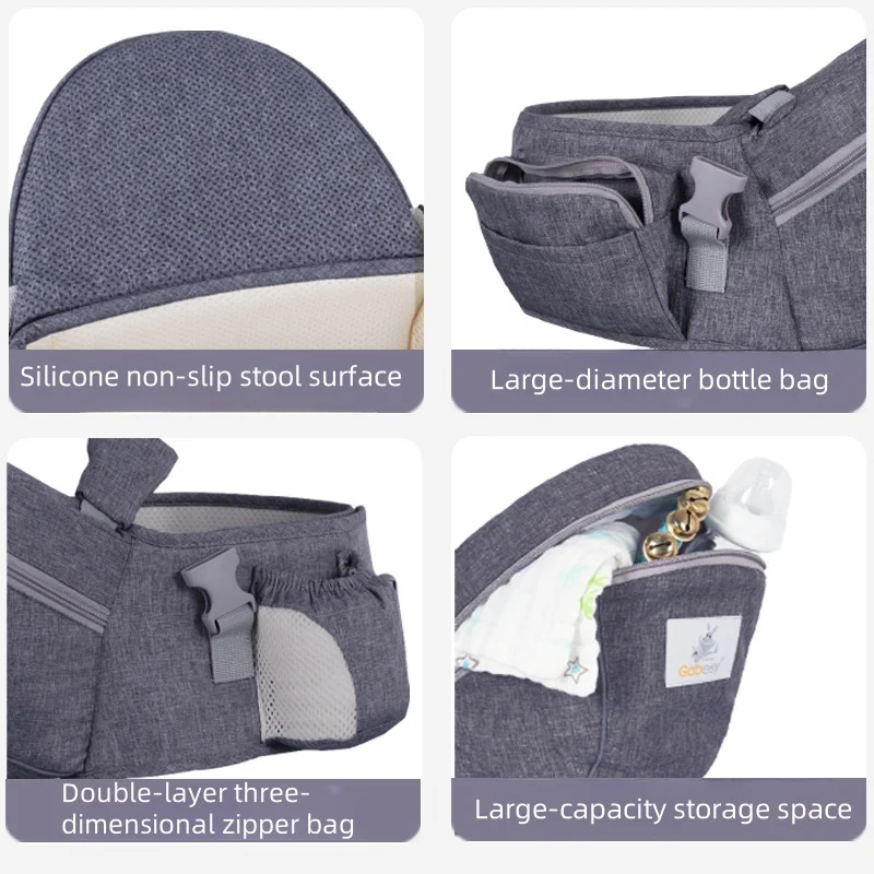 Baby Carrier Backpack single waist stool Things for Babies Accessory Kangaroo Sling  Stuff Children's Newborn Infant Ergonomic 4