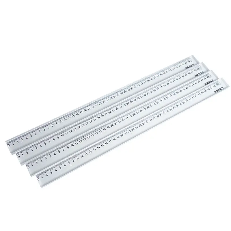 Straight Ruler Self-defense Ruler PC Endurance Board Material The Same Ruler Is Legal Portable Extra Hard Thickened 510x35x10mm 6