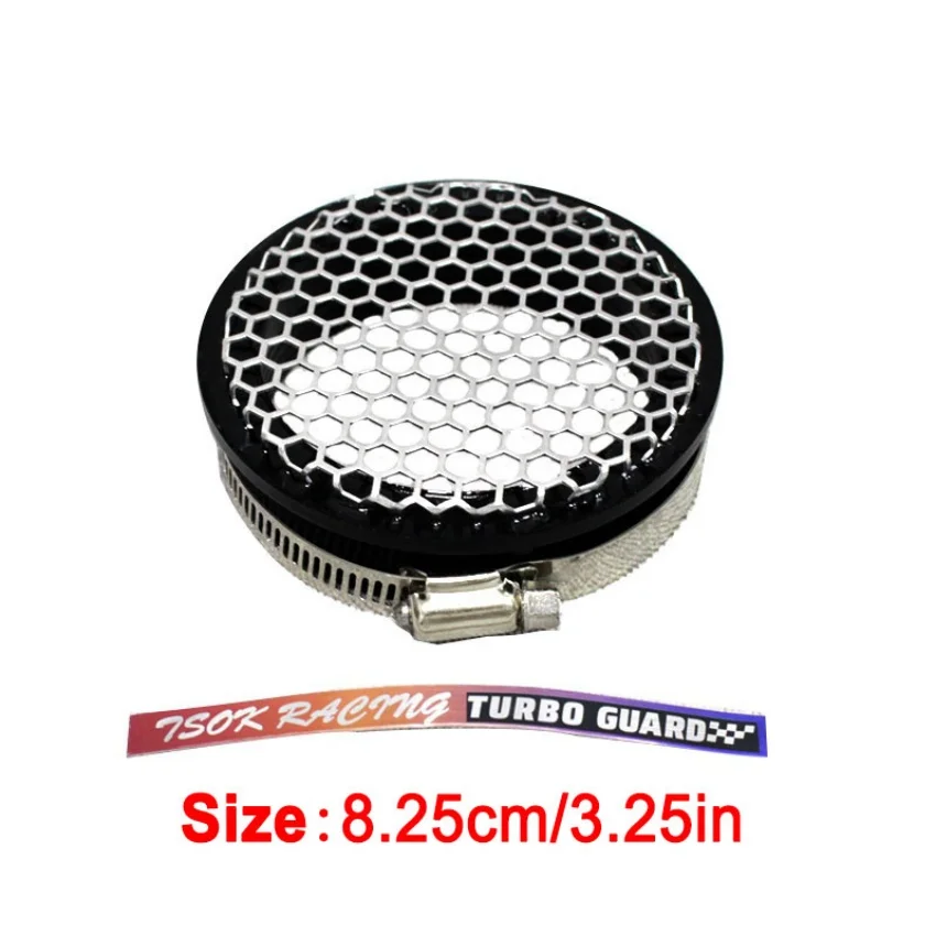 מגן רשת טורבו אוניברסלי למסך טורבו כניסת גריל 76mm 102mm 3 אינץ '4 אינץ' מגן מסך אוויר כניסת גריל