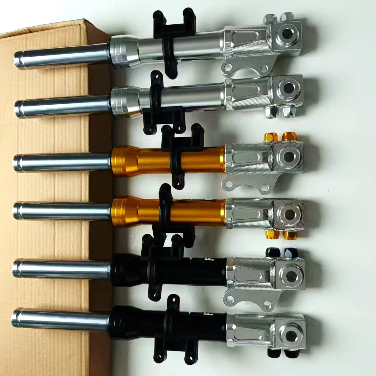 27 코어 360mm 400mm E-스쿠터 CNC 프론트 쇼크 업소버 유니버설 엠마 스즈키 야마하 125 더트 바이크 고카트 조그 니우용