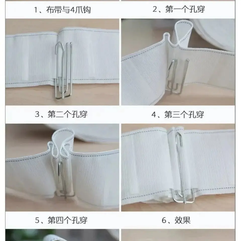 Description Picture 5 of item30PCS stainless steel curtain hooks painted cloth forks adjustable large pointed hooks curtain hardware accessories