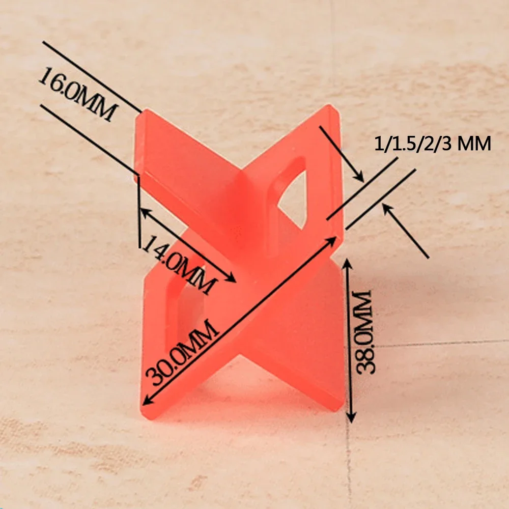 3in1 Ceramic Tile Spacers Clips Wedge Leveling System 50/100Pcs for Floor Wall Tile Gap Leveling System Construction Tools
