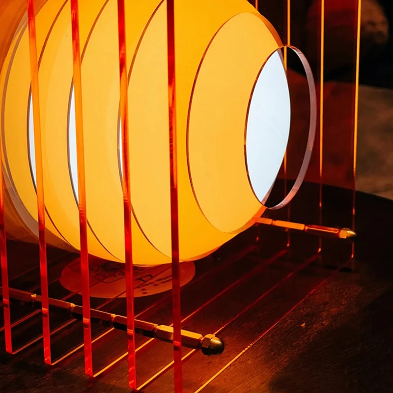 Artistic Acrylic Rechargeable Desk Lamp – Decorative Ambient Night Light 3