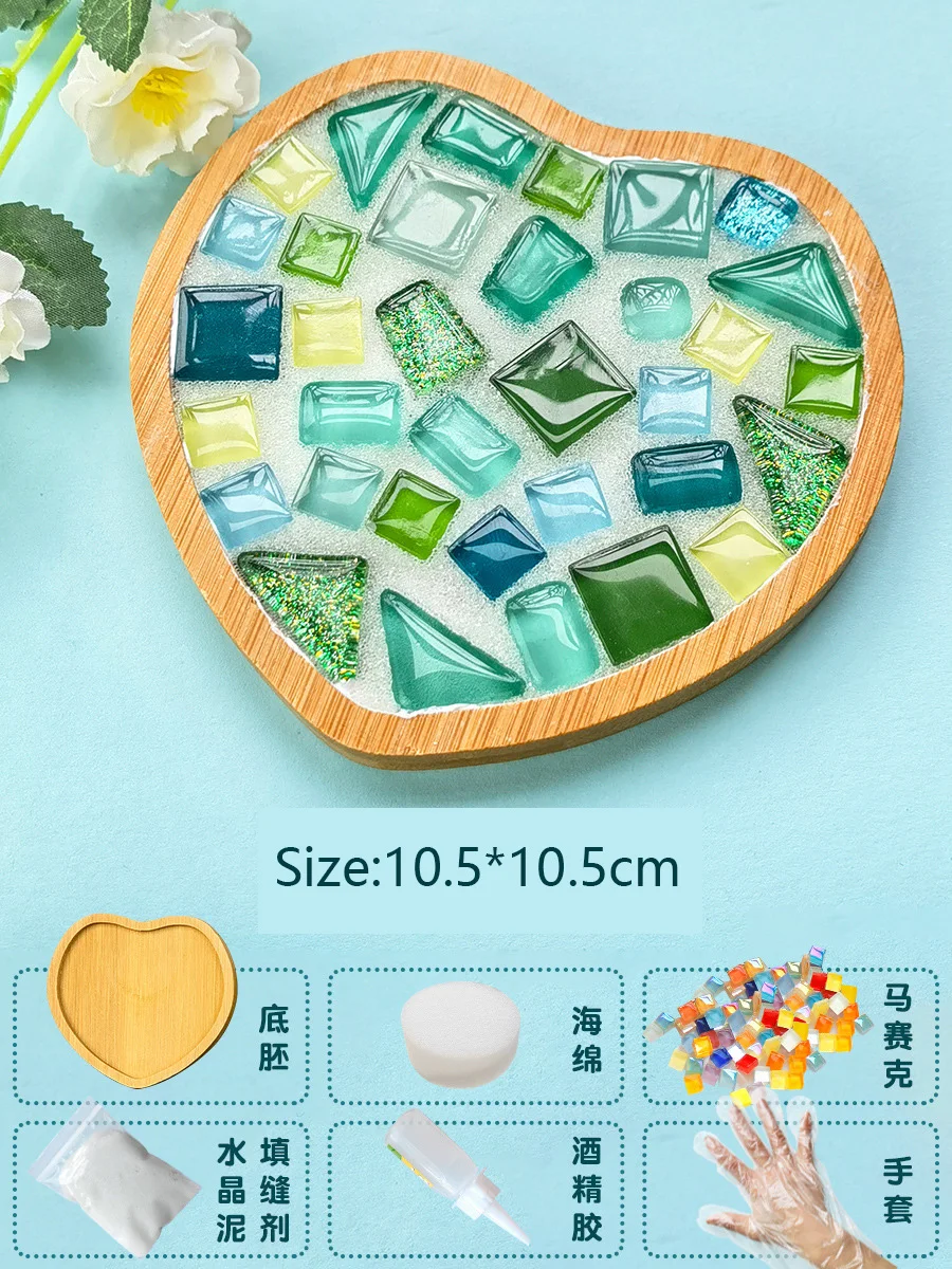 Handmade Bamboo Mosaic Coasters DIY Craft Kit