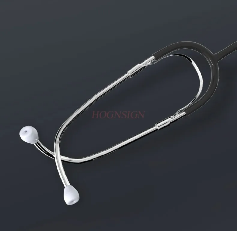 Surgical students majoring in stethoscopes listen to fetal heart rate using a single-sided stethoscope for home use