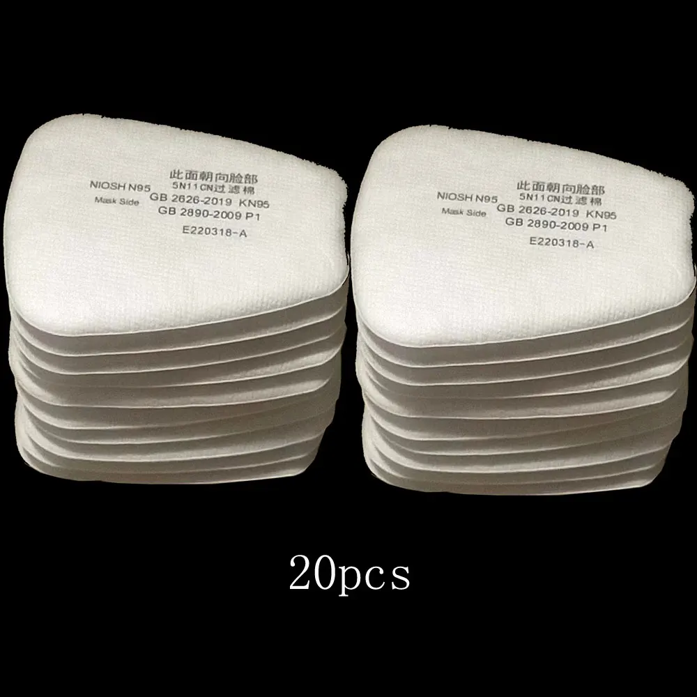 5N11 Dust Cotton Filter Paper 501 Holder For 3M 6001/6200/7502/6800 Chemical Spraying Painting Respirator Gas Mask Accessories