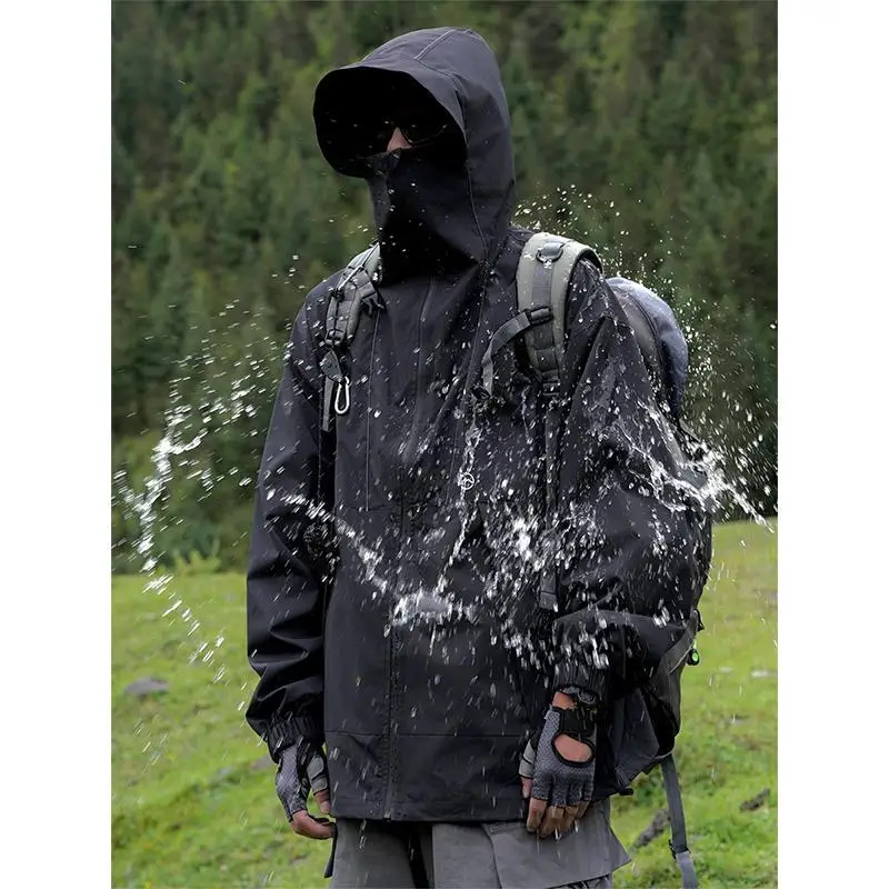 Rainstorm waterproof assault jacket camping equipment men's three in one American fast drying brand purple jacket jacket