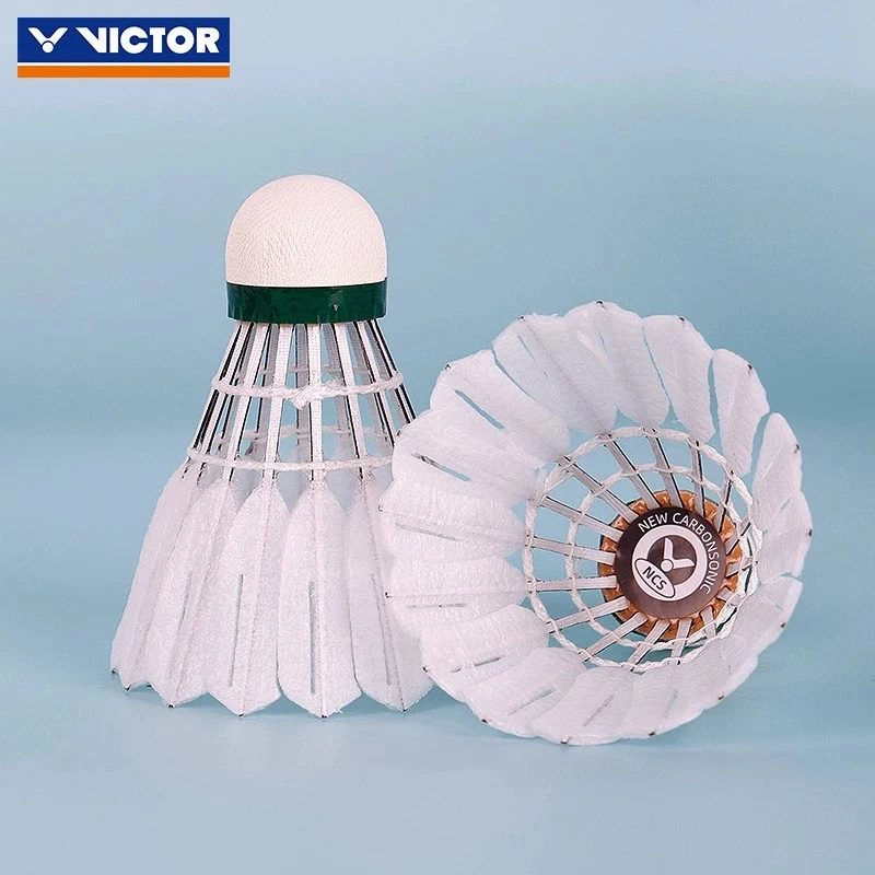 original 1 Tube 3 Pcs victor new carbon sound NCS artificial badminton with stable flight and endurance