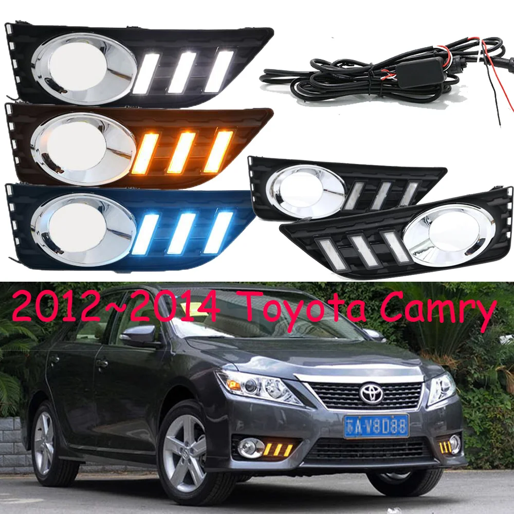 

Car bumper headlight for Camy daytime light aurion 2012~2014y DRL car accessories LED headlamp for Camry fog light